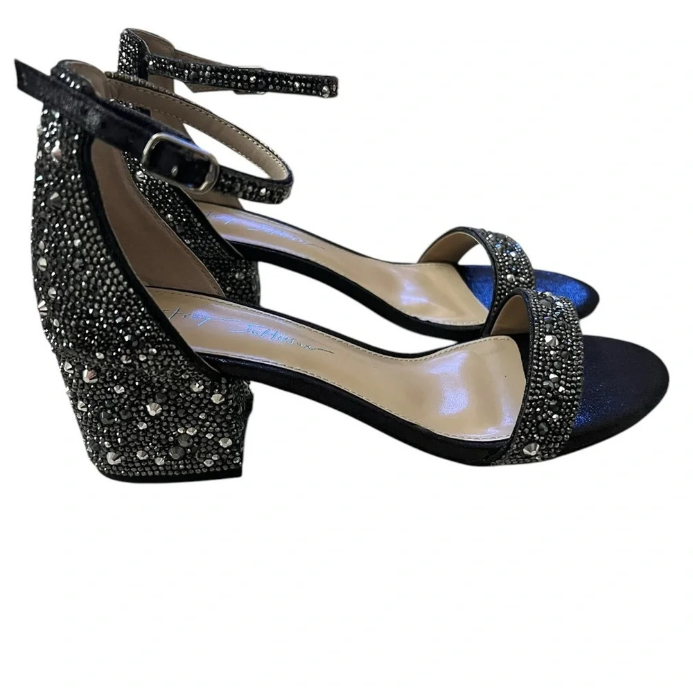 Betsey Johnson Women’s Mari Satin Embellished Heels size 7W
